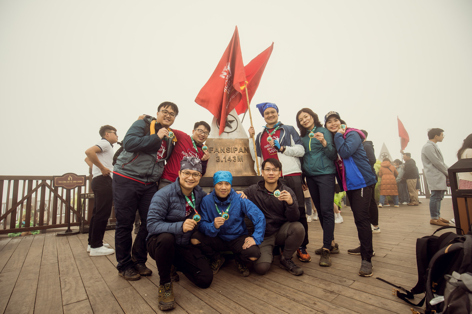 NTQ Managers & Leaders at the peak of Fansipan 