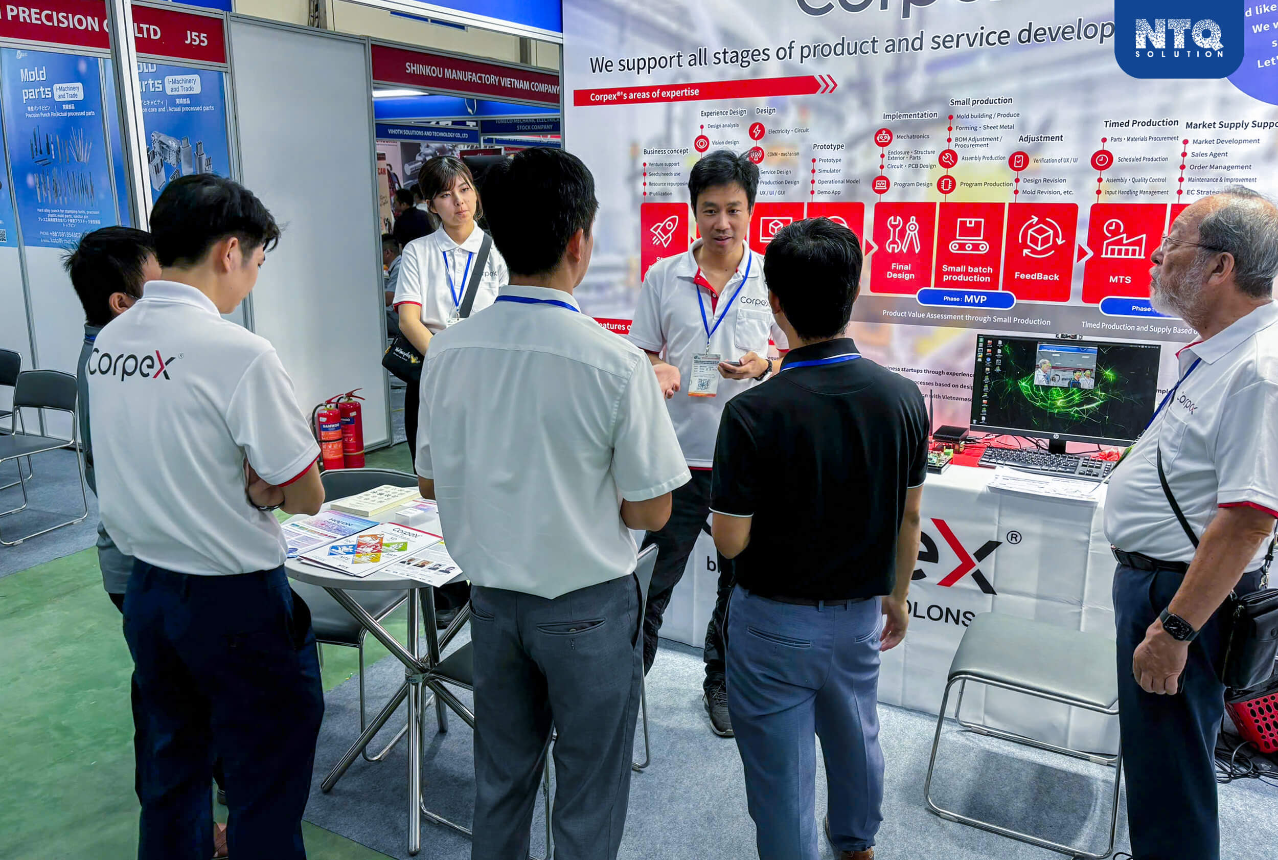 NTEX & HOLONS' Exhibition Booth attracted numerous visitors during 3 days of event