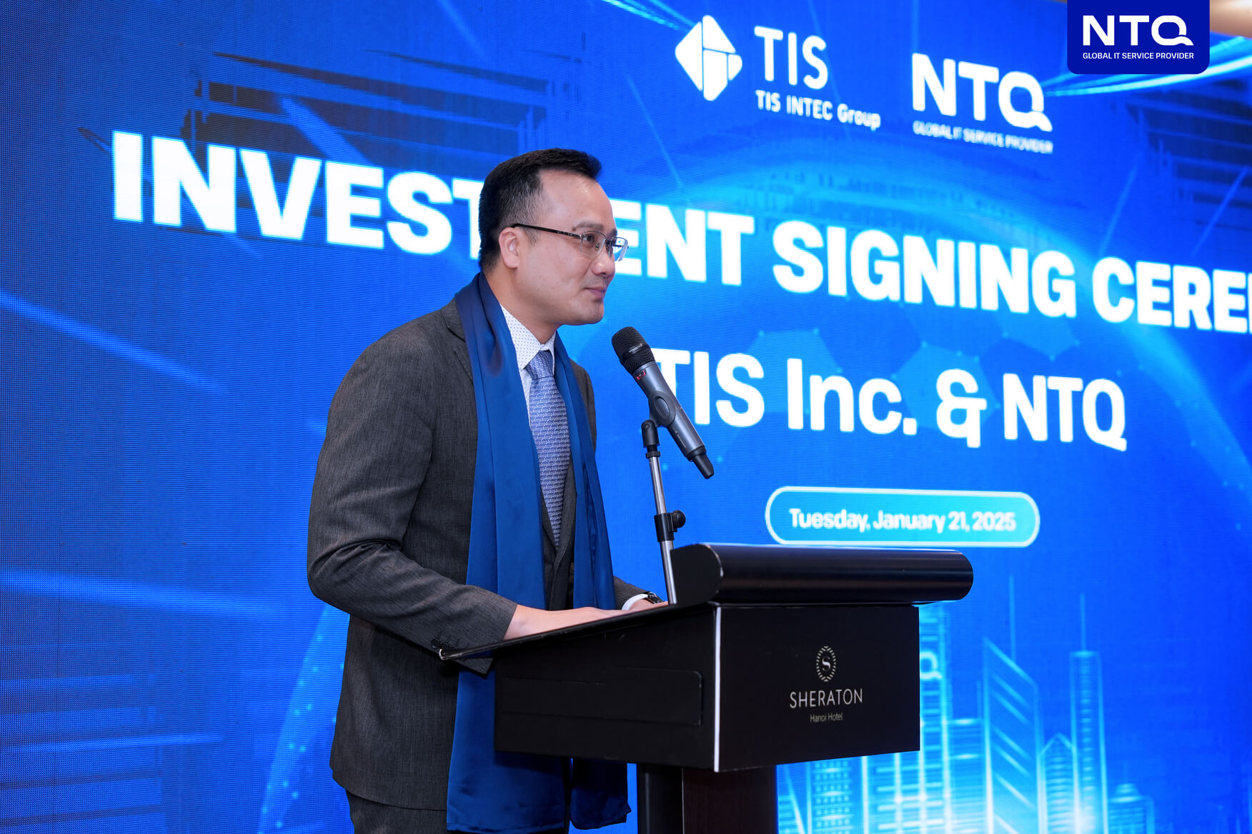 Mr. Pham Thai Son, CEO NTQ, shared at the signing cerenomy 